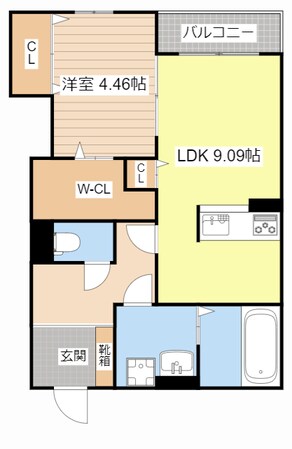 ルームス楓の物件間取画像